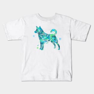 Canaan Dog Watercolor Painting Kids T-Shirt